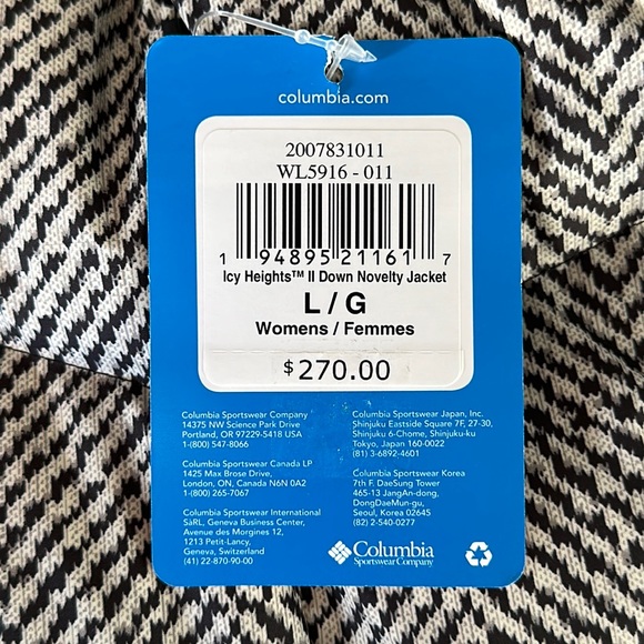 Columbia Down Jacket, Womens Large. Icy Heights II - Picture 12 of 12